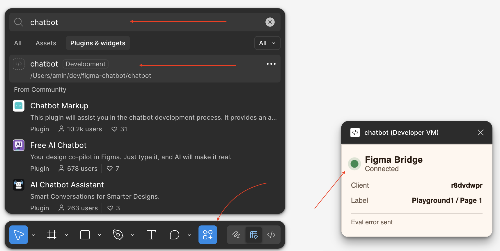 figma-chatbot in action
